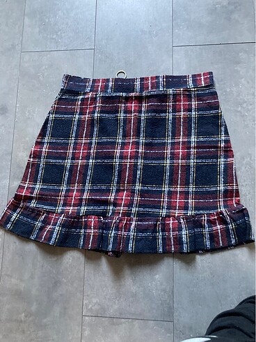 90s ekose etek