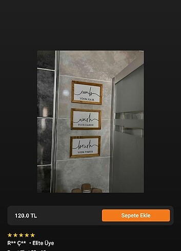 Beden Ahşap banyo dekorasyon duvar tablosu