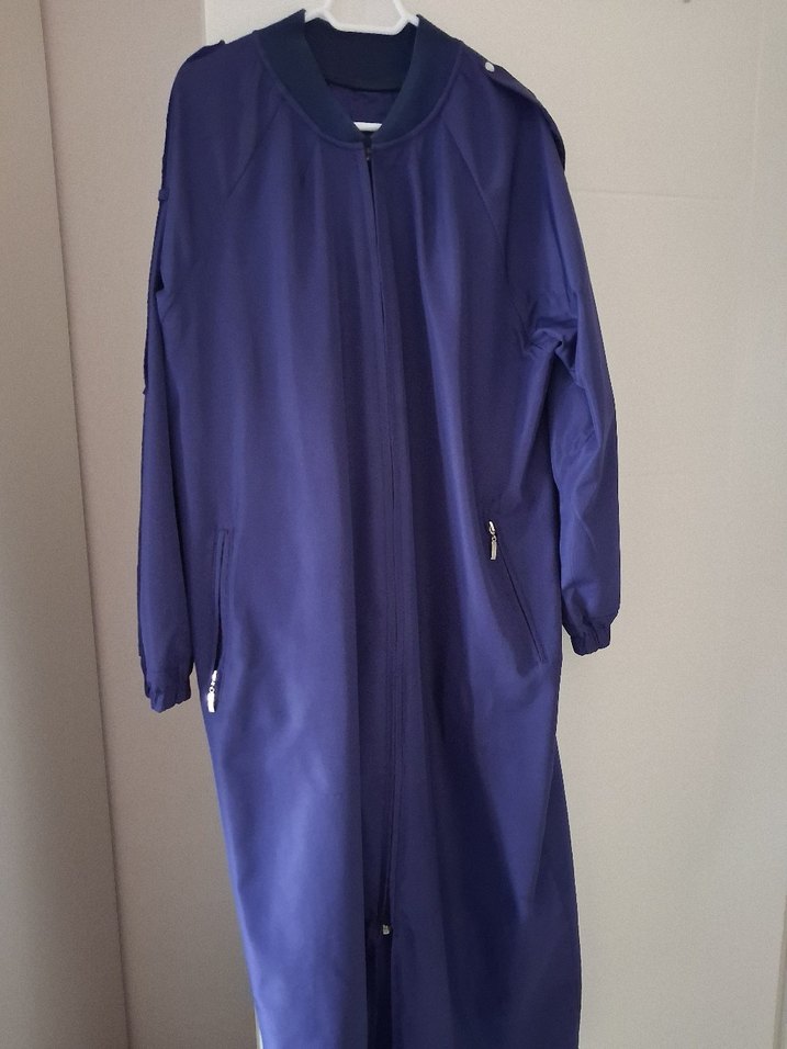 Mor, Yüksek Yaka, Salaş Hamile Kabanı - Görsel 3