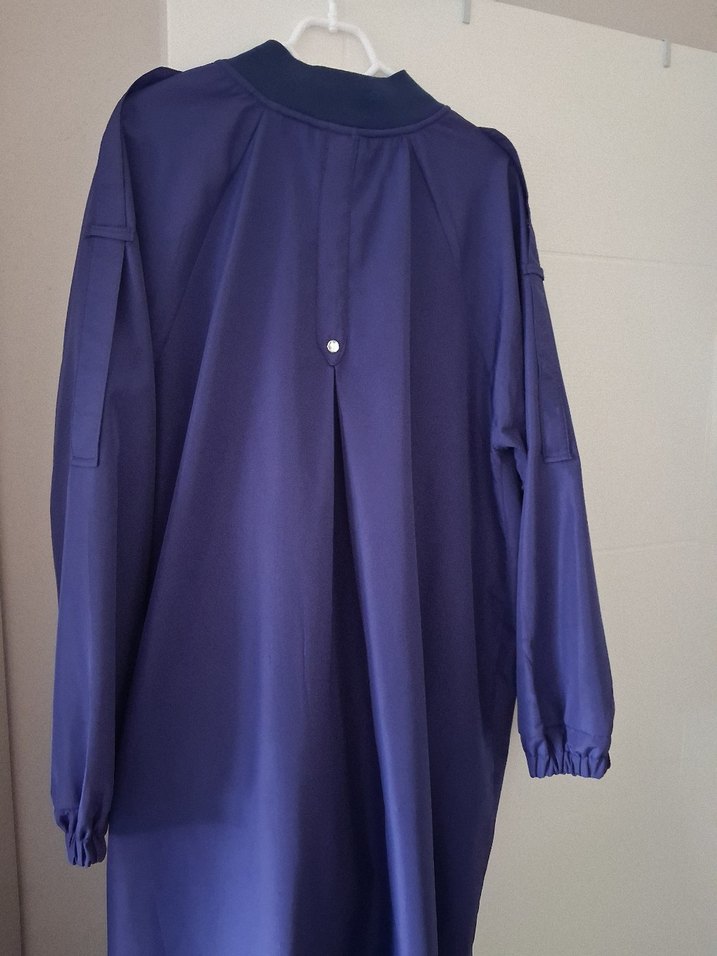 Mor, Yüksek Yaka, Salaş Hamile Kabanı - Görsel 4