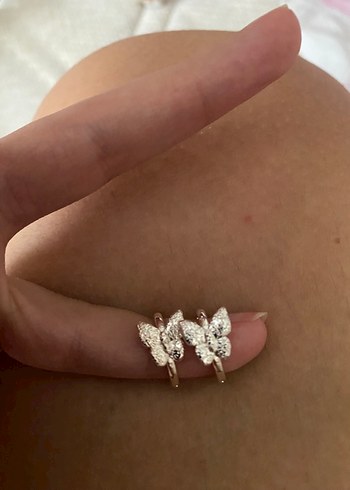 Zara Kelebek Küpe 925 ayar gümüş