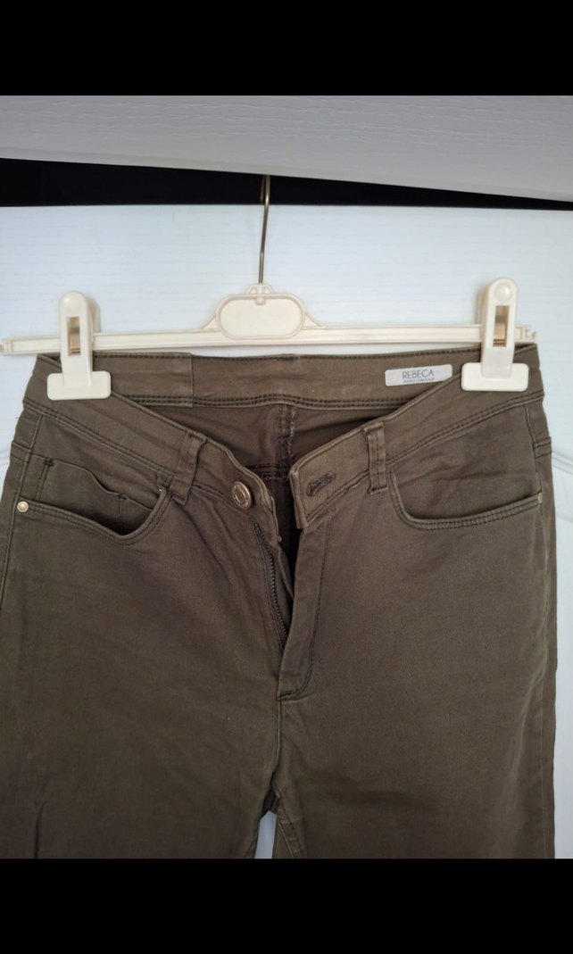 gri Kadın Denim Pantolon - Görsel 2