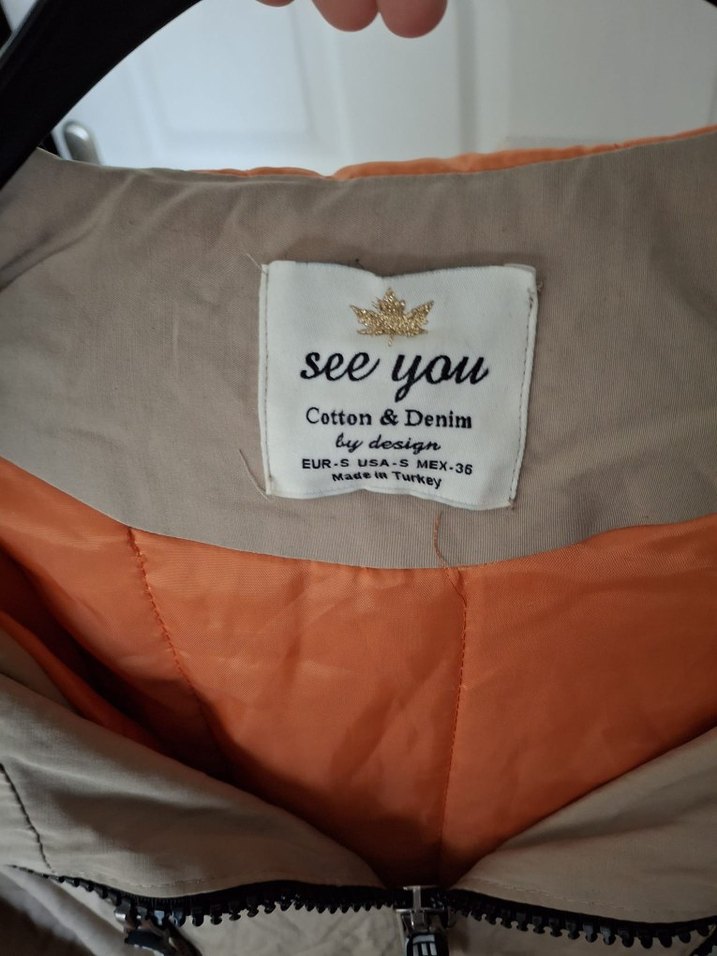 Bej Kadın Uzun Fermuarlı Parka - Görsel 3