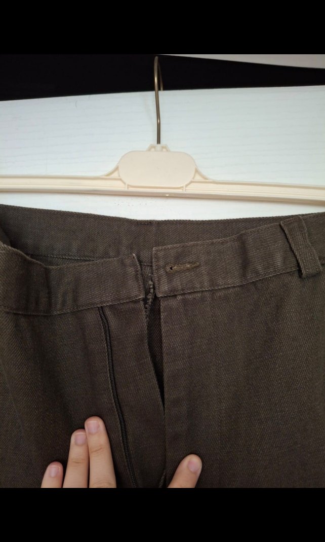 Kemerli Erkek Kanvas Pantolon - Görsel 2