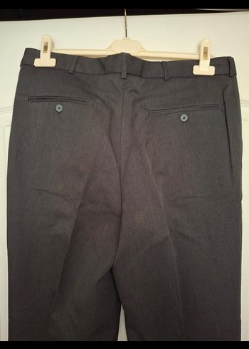 Gri Kemerli Erkek Ofis Pantolonu - Görsel 3