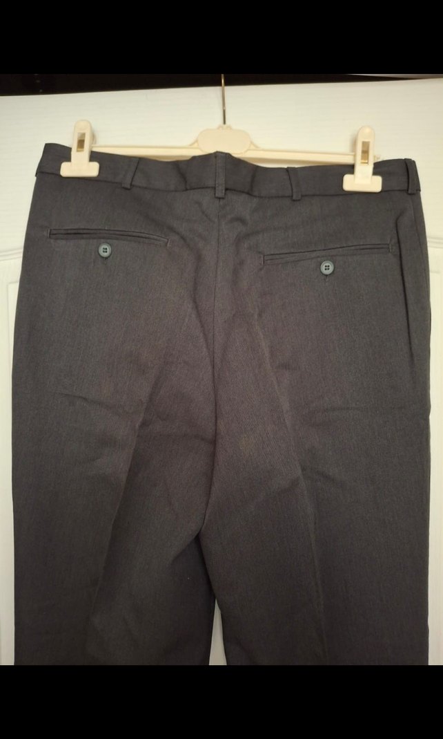 Gri Kemerli Erkek Ofis Pantolonu - Görsel 3