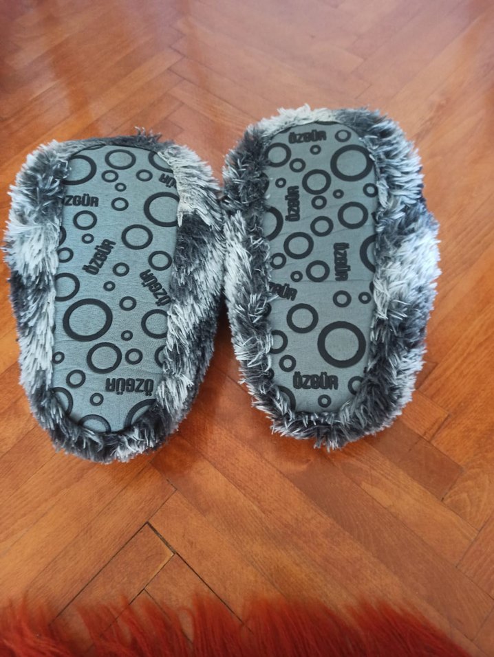 Leopar Desenli Kız  Sıcak Terlik - Görsel 3