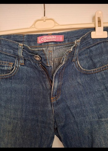 Kadın Mavi Denim Normal Kesim Kot Pantolon - Görsel 2