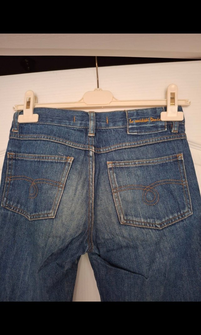 Kadın Mavi Denim Normal Kesim Kot Pantolon - Görsel 4