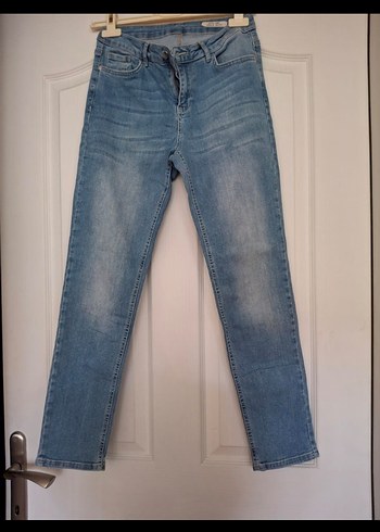 Mavi Midi Boy Regular Fit Kadın Denim Jean - Görsel 2