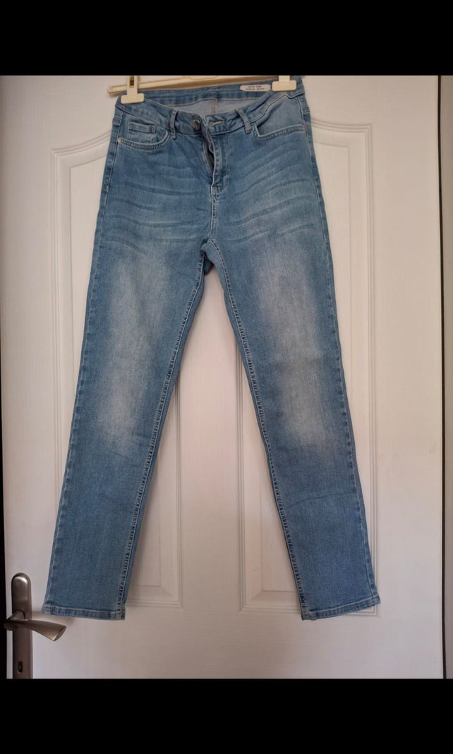 Mavi Midi Boy Regular Fit Kadın Denim Jean - Görsel 2