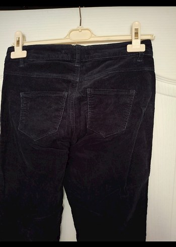 Kızlar için Lacivert Fermuarlı Kot Pantolon - Görsel 5