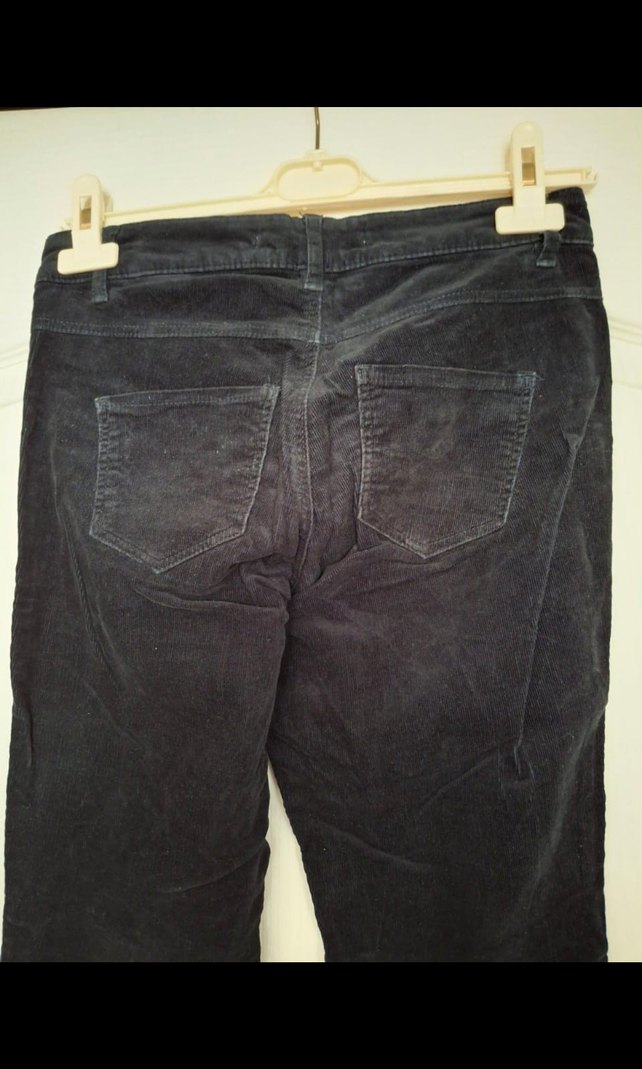 Kızlar için Lacivert Fermuarlı Kot Pantolon - Görsel 4