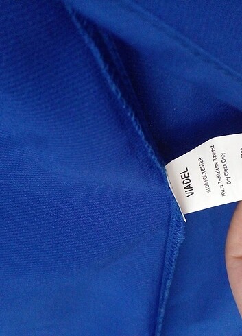46 Beden lacivert Renk KOLLARI BONCUKLU ABAYA