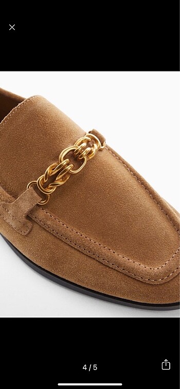 40 Beden haki Renk Mango loafer