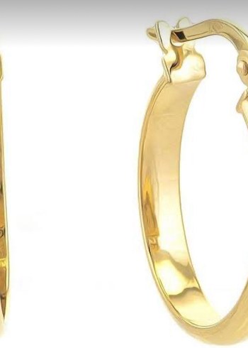 Gold Kaplama Midi Halka Küpe