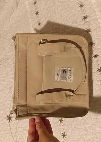 Beden camel Renk Bej Deri Fermuarlı Kadın Çantası