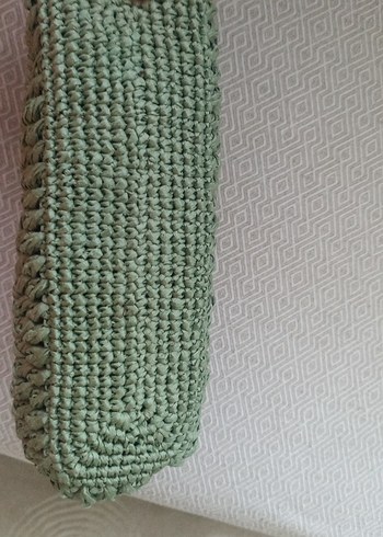 kağıt ip Yeşil Çanta - Görsel 3