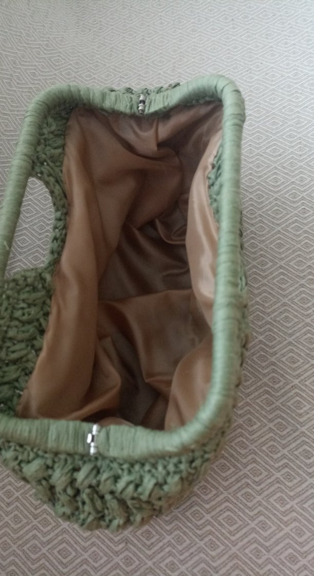 kağıt ip Yeşil  Çanta - Görsel 2