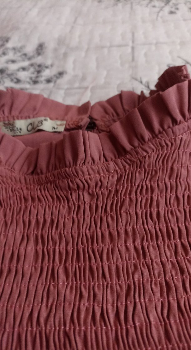 fırfırlı tunik bordo - Görsel 3