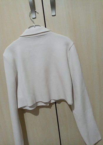 Network kısa Düğmeli Beyaz Mini Ceket - Görsel 4