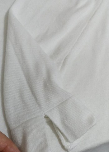 Beyaz Boğazlı Uzun Kollu Salaş Triko Network - Görsel 6