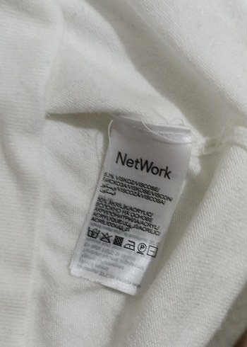 Beyaz Boğazlı Uzun Kollu Salaş Triko Network - Görsel 5