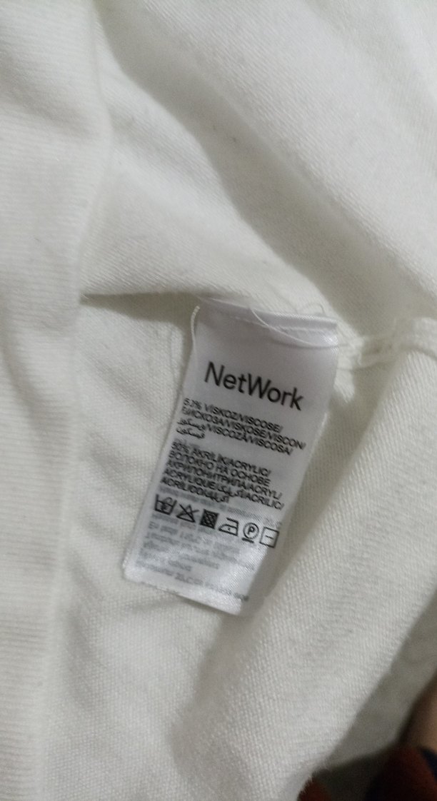 Beyaz Boğazlı Uzun Kollu Salaş Triko Network - Görsel 5