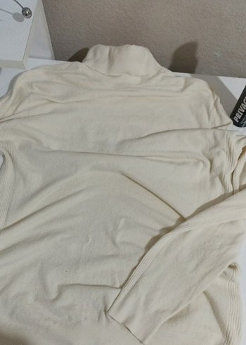 Network kırık Beyaz Klasik Boğazlı erkek triko Kazak - Görsel 3