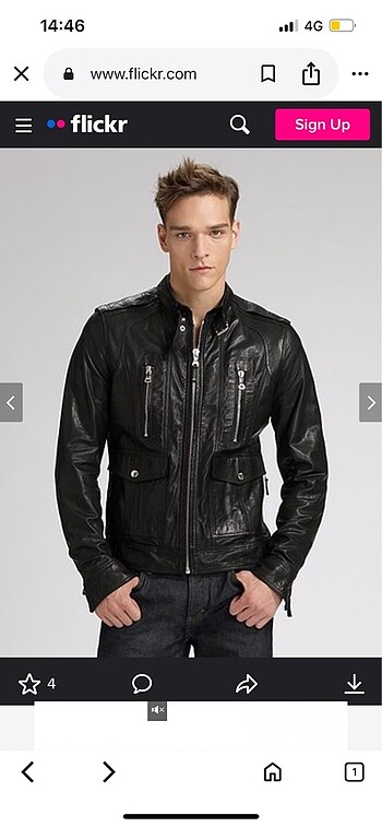 Dolce Gabbana deri ceket