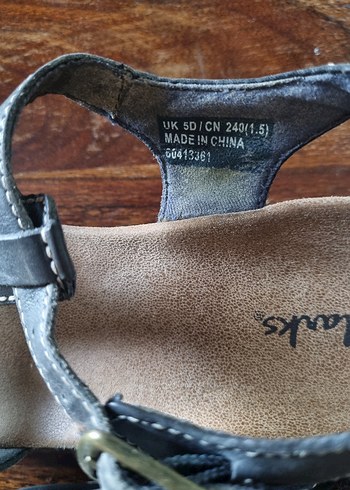 37,5 Beden kahverengi Renk clarks Dolgu Topuklu Kadın Sandalet