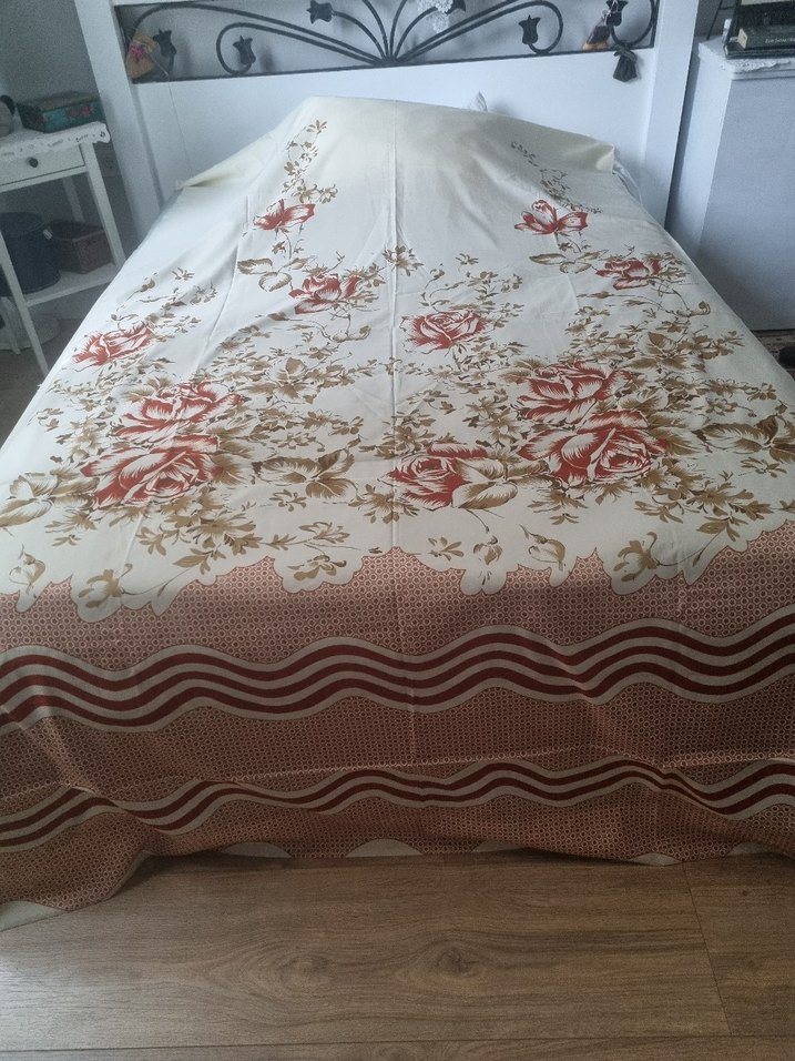 Bej Çiçek Desenli Perde - Görsel 5