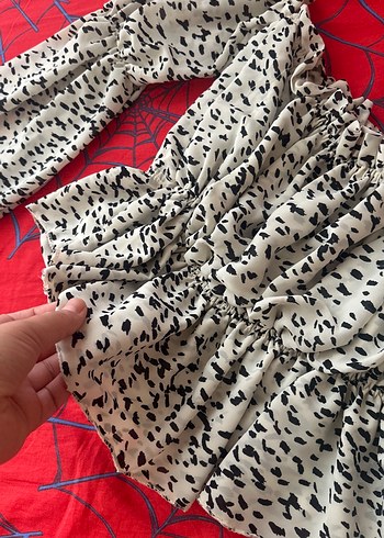Zara Yılan Desenli Uzun Kollu Kadın Bluz