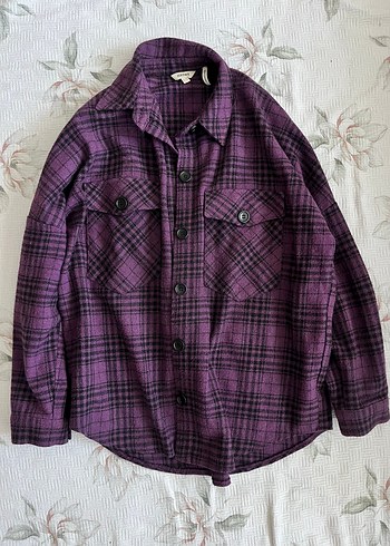 oversize ekose hırka