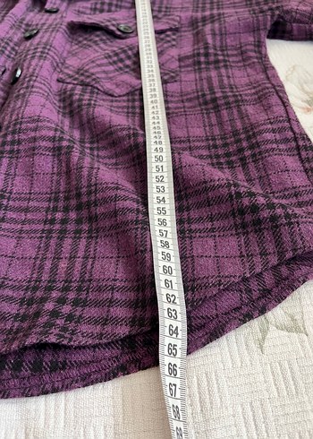 34 Beden mor Renk oversize ekose hırka