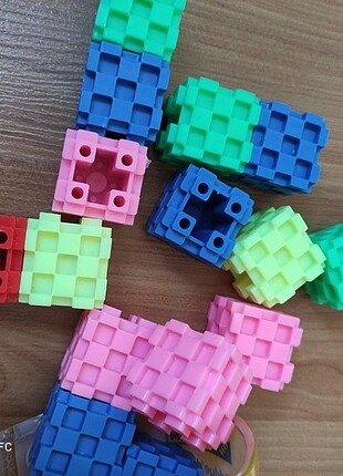  Beden Renk #Kelebek puzzle ve Küp Tak Lego