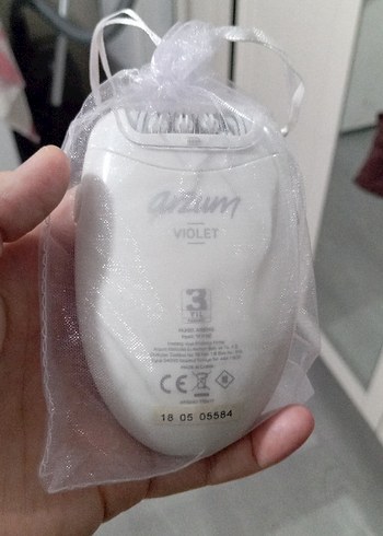 Beyaz Parlak VIOLET Epilatör