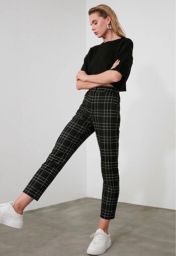 trendyol ekose pantolon