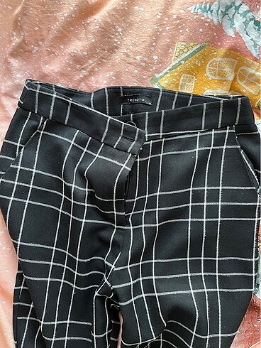 s Beden siyah Renk trendyol ekose pantolon
