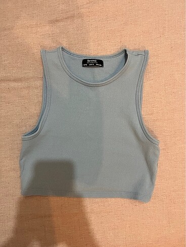 bershka mavi crop