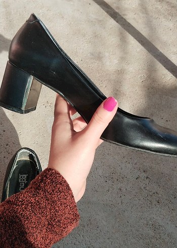 Siyah Kadın Topuklu Stiletto - Görsel 10