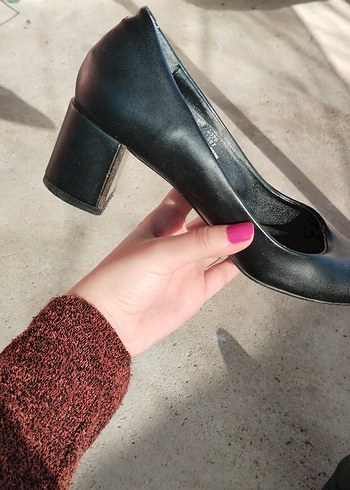 Siyah Kadın Topuklu Stiletto - Görsel 5