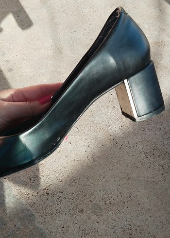 Siyah Topuklu Kadın Stiletto - Görsel 4