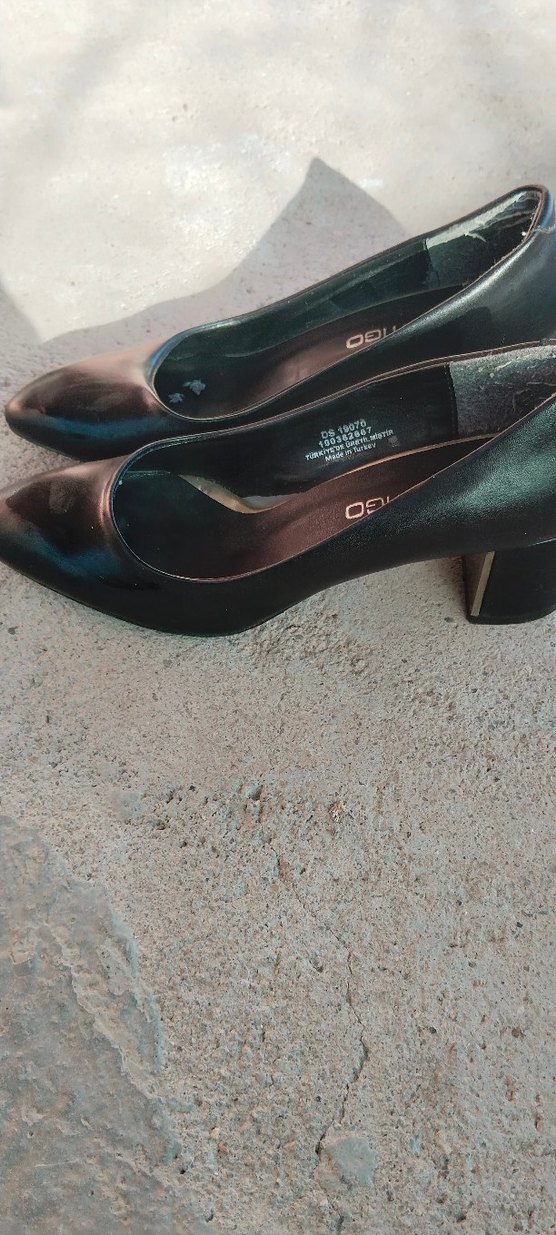 Siyah Topuklu Kadın Stiletto - Görsel 2