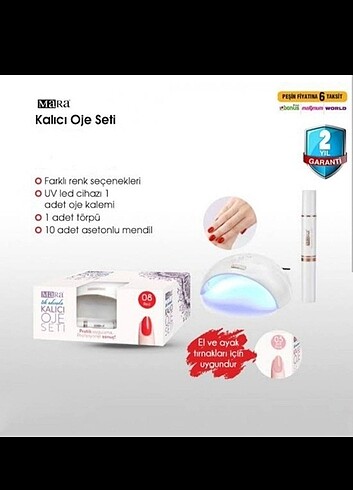 Beden KALICI OJE SETİ KIRMIZI