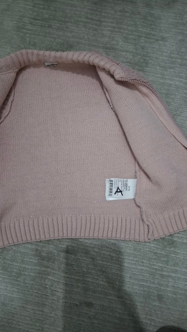 Kız Çocuk Kürklü Bej Yelek - Görsel 4