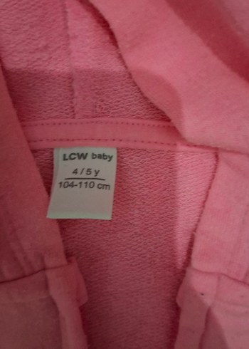 3...4.  yaş Kız Çocuk Pembe Kapüşonlu Fermuarlı Sweatshirt - Görsel 4