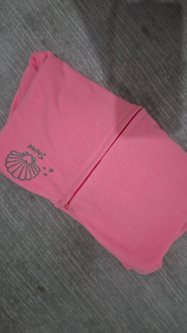 3...4.  yaş Kız Çocuk Pembe Kapüşonlu Fermuarlı Sweatshirt - Görsel 2