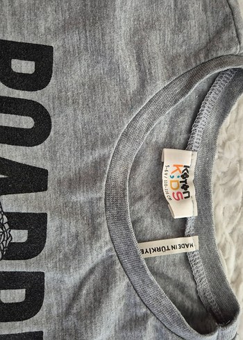 Erkek Çocuk Gri Uzun Kollu Sweatshirt - Görsel 5