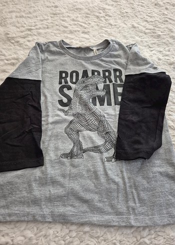 Erkek Çocuk Gri Uzun Kollu Sweatshirt - Görsel 2